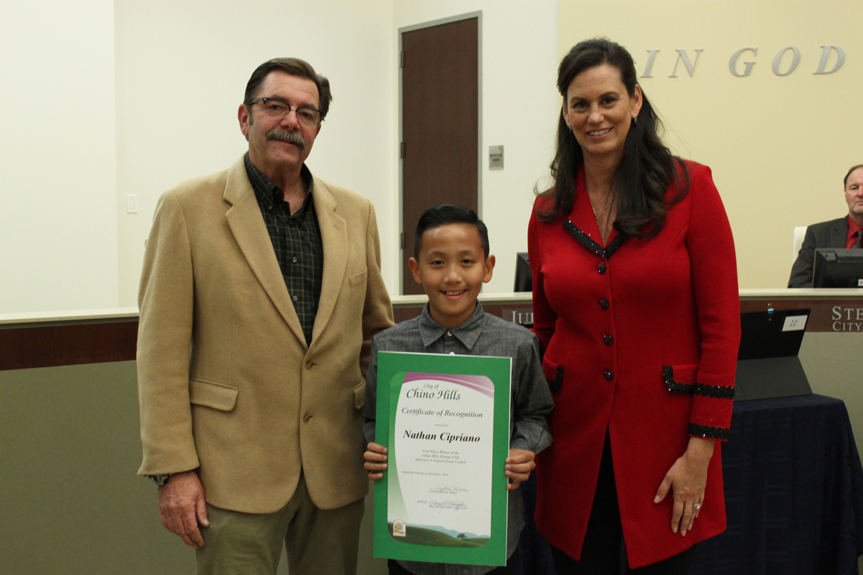 The 1st Place Winner of the Interview-a-Veteran Essay Contest 